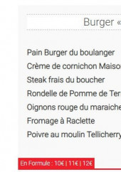 Menu Le Bistrot Mobile - Moment raclette