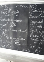 Menu Le Bistrot qui roule - Exemple de menu