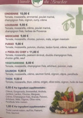 Menu Le Camion de Thibaut - Les pizzas suite