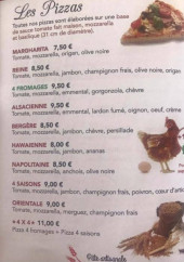 Menu Le Camion de Thibaut - Les pizzas 