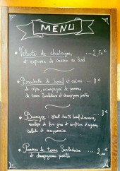 Menu Le Camion Grognon - Exemple de menu