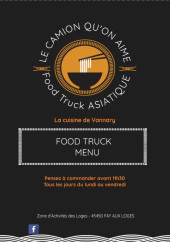 Menu Le camion qu'on aime - Carte et menu Le camion qu'on aime
Fay Aux Loges