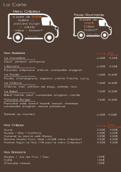 Menu Le Camion qui Crêpite - La carte