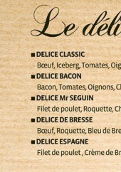 Menu Le délicieux - Les burgers