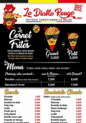 Menu Le Diable Rouge - Menus, snacks, sandwiches,...