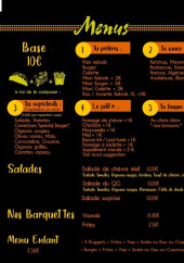 Menu Le Qg - La carte