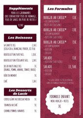 Menu Le Truck à Pierrot - Boissons et formules