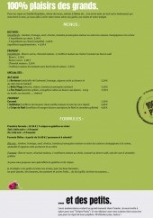 Menu Les délices de lolo - Les crêpes, formules et menu enfant