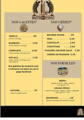 Menu Les galettes du Forez - La carte