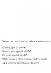 Menu Les Toqués en vadrouille - Extrait du menu