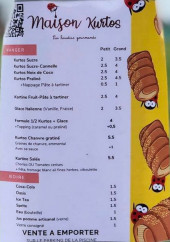 Menu Maison Kurtos - La carte à emporter