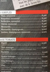 Menu mila pizza - les pizzas