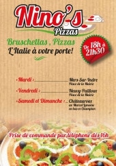 Menu Nino's Pizzas - carte et menu Nino's Pizzas Mers Sur Indre
