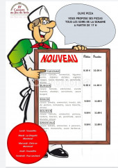 Menu Olive Pizza - Pizzas nouveaux