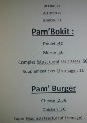 Menu Pam'Kréa Saveurs - Bokit et burger