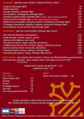 Menu Passion Pizza - Pizzas et boissons 