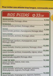 Menu Pat A Pizza - Les pizzas