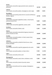 Menu Pat pizza - Les pizzas suite