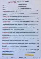 Menu Pépito pizza - les pizzas
