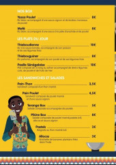 Menu Pikine - Box, plats du jour, sandwiches et salades