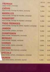 Menu Pizz'a Matante - Les pizzas