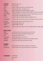 Menu Pizz' A Nono - Les pizzas