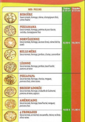 Menu Pizz'Adorée chez Léon - Les pizzas suite 