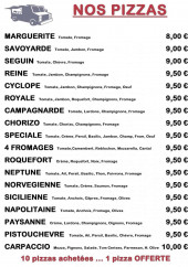 Menu Pizz'Aline - Les pizzas suite