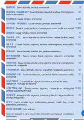 Menu Pizza Aloïï - Pizzas