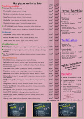 Menu Pizza David - Les pizzas, tartes et dessers,...
