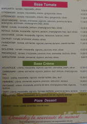 Menu Pizza Fauci - Les pizzas