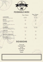 Menu Pizza In Movimento - Formules midi