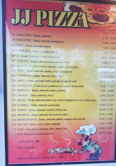 Menu Pizza JJ - Les pizzas