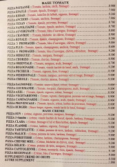 Menu Pizza malice - Pizzas