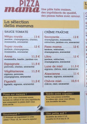 Menu Pizza Mama - Pizzas
