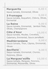 Menu Pizza patrick - Les pizzas