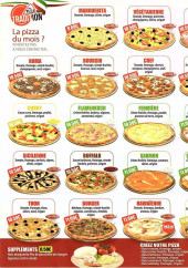 Menu Pizza Tradition - Les pizzas