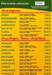 Menu Pizza Yolo - Les pizzas originales, pizzas merguez...