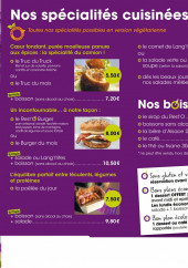 Menu Rest'O truck - Spécialités et boissons  