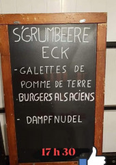Menu S'Grumbeere'Eck - Exemple de menu