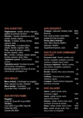 Menu Snack aumaximum - Assiettes, desserts, menus,...