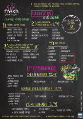 Menu So Fresh - Burgers et formules 