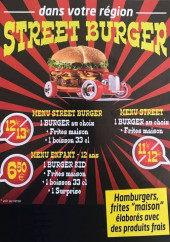 Menu Street Burger - Les menus 