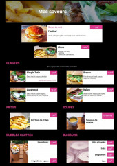 Menu Tatie Burger - Burgers, frites, soupes,...