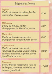 Menu Tiki pizza - Les pizzas suite