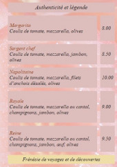 Menu Tiki pizza - Les pizzas