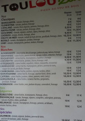 Menu Toulou'zen pizza - Les pizzas