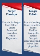 Menu Tout est Bon dans le camion - Les burgers