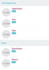 Menu Ürben - Les accompagnements et desserts