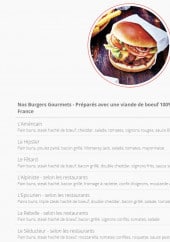 Menu B chef - Burgers Gourmets